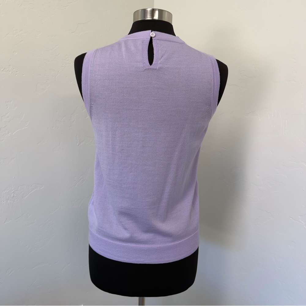 J. Crew Lavender Merino Wool Sleeveless Tank Top Size S - Picture 7 of 11